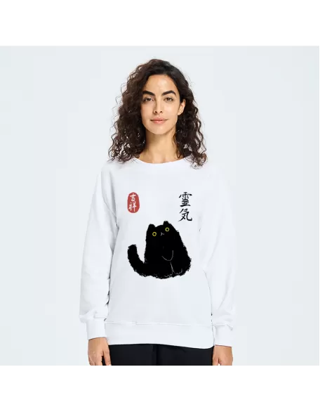 Black Civet Cat Sweatshirt