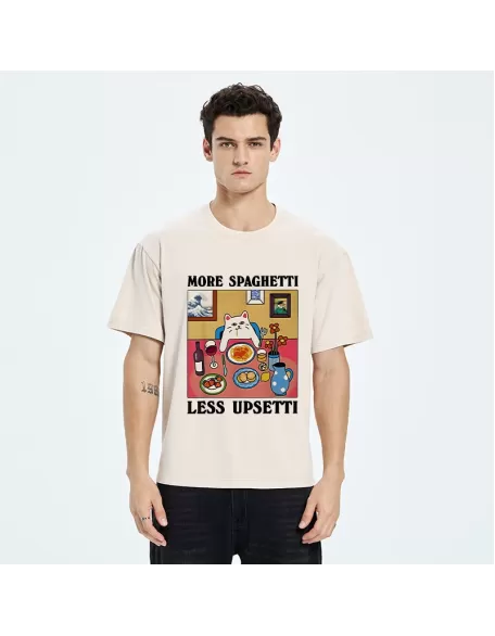 -Tiger More Spaghetti Less Upsetti Washed T-Shirt