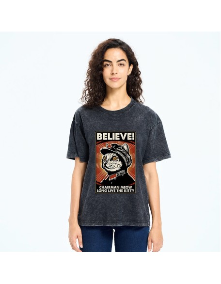 Long Live The Kitty Washed T-Shirt