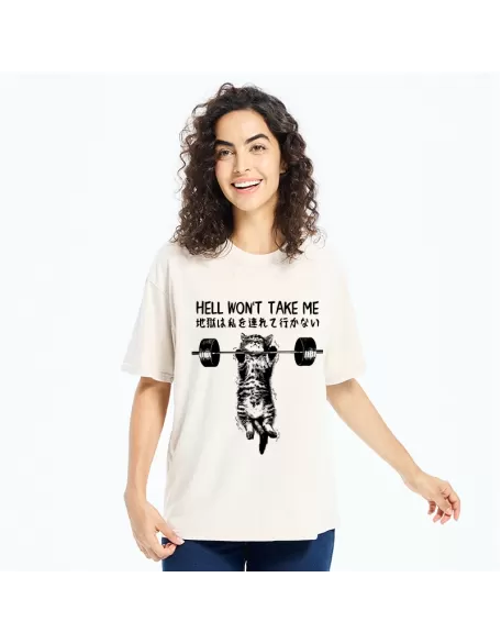 Hell Won't Take Me Washed T-Shirt