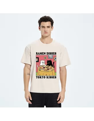 Ramen Dishes Tokyo Kisses Washed T-Shirt