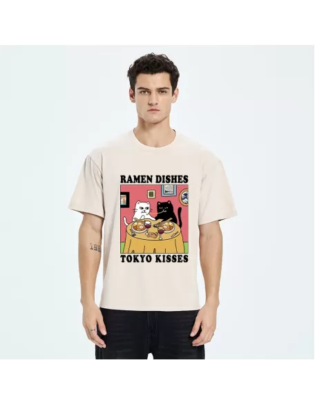 Ramen Dishes Tokyo Kisses Washed T-Shirt