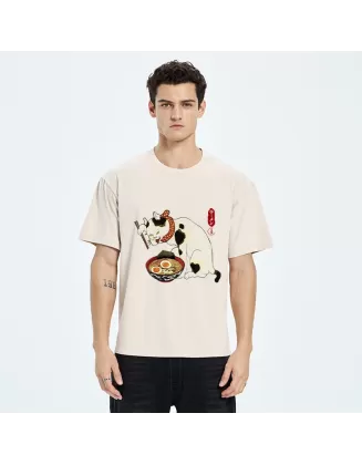 The Cat Obsessed With Ramen Washed T-Shirt