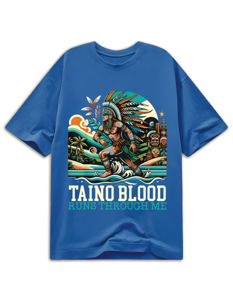 Taino Warrior Graphic Tee - Soft Cotton, Casual Fit for Men & Women - Perfect for Church & Casual Attire