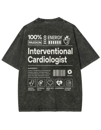 Interventional Cardiologist Unisex Fit Washed T-Shirt