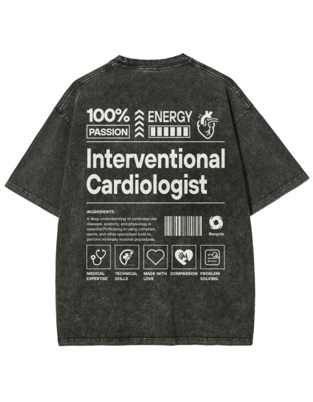 Interventional Cardiologist Unisex Fit Washed T-Shirt