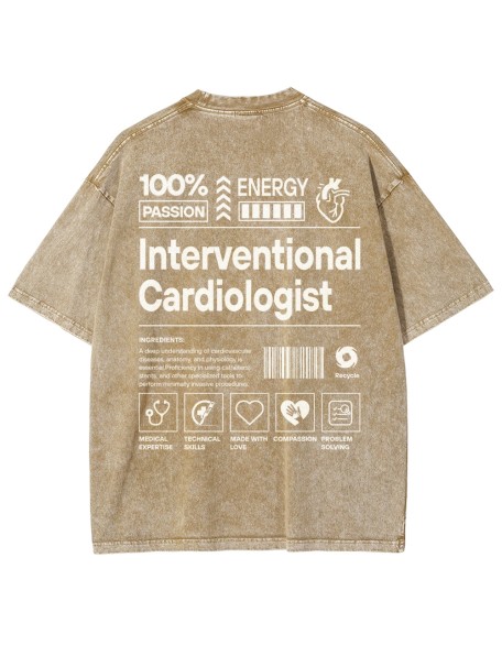 Interventional Cardiologist Unisex Fit Washed T-Shirt