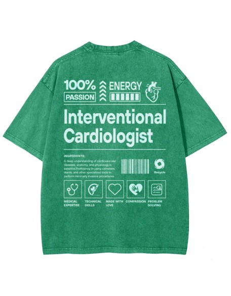 Interventional Cardiologist Unisex Fit Washed T-Shirt