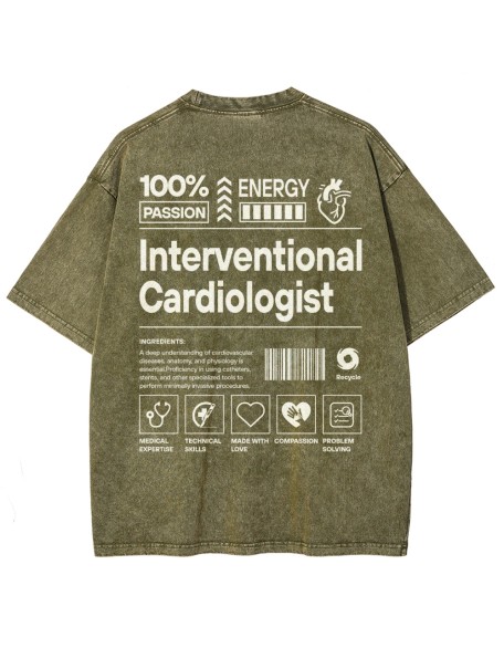 Interventional Cardiologist Unisex Fit Washed T-Shirt