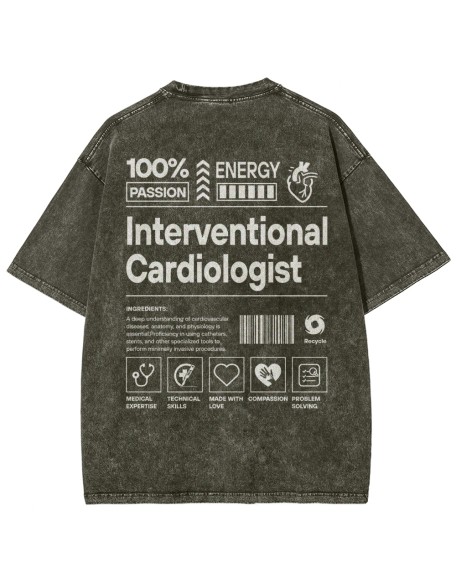 Interventional Cardiologist Unisex Fit Washed T-Shirt