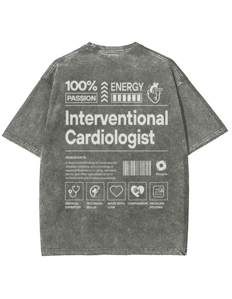 Interventional Cardiologist Unisex Fit Washed T-Shirt
