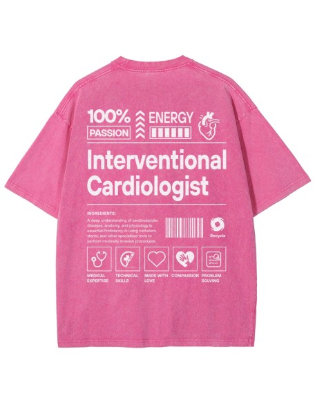 Interventional Cardiologist Unisex Fit Washed T-Shirt