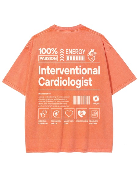 Interventional Cardiologist Unisex Fit Washed T-Shirt