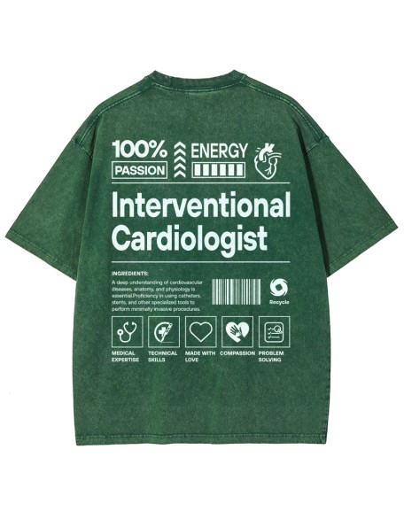 Interventional Cardiologist Unisex Fit Washed T-Shirt