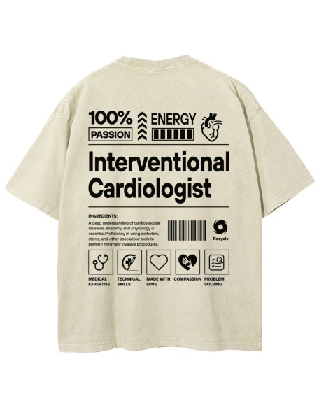 Interventional Cardiologist Unisex Fit Washed T-Shirt