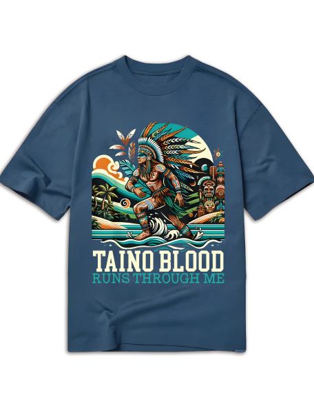 Taino Warrior Graphic Tee - Soft Cotton, Casual Fit for Men & Women - Perfect for Church & Casual Attire