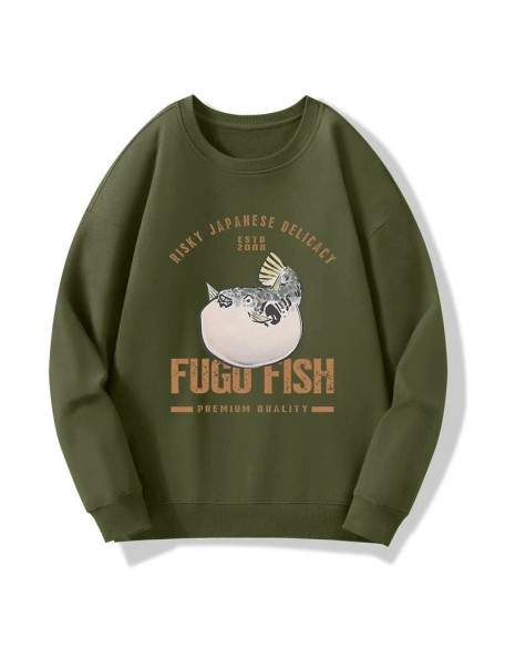 Fugu Fish Japanese Sweatshirt