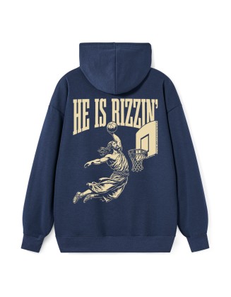 He Is Rizzin Classic Christian Hoodie