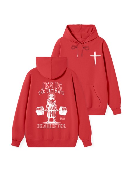Jesus The Ultimate Deadlifter Classic Christian Hoodie