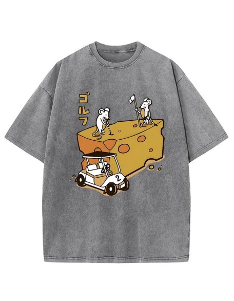 Mouse Golf Course Washed T-Shirt