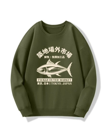 Japan Tsukiji Fish Market Sweatshirt