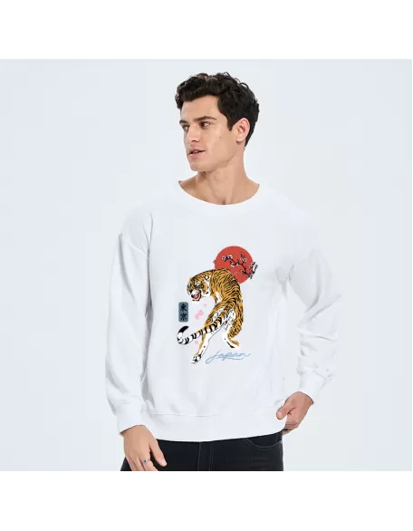 Tiger Blossom Japanese Sakura Sweatshirt