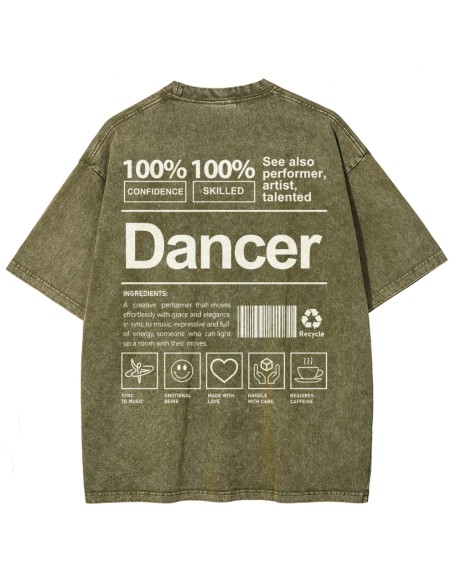 Dancer Unisex Fit Washed T-Shirt