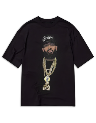 Rap Clothing Hip-Hop Culture Creative Printing Unisex Retro Cotton T-Shirt