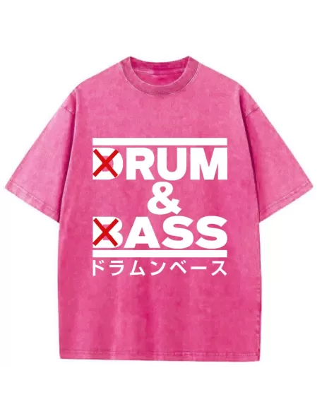Drum And Bass Funny Washed T-Shirt