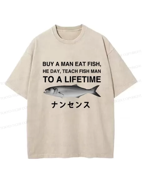 -Tiger Funny To A Lifetime Washed T-Shirt