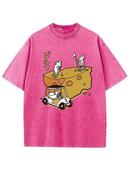 Mouse Golf Course Washed T-Shirt