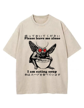 Don't Bother The Mothman Washed T-Shirt