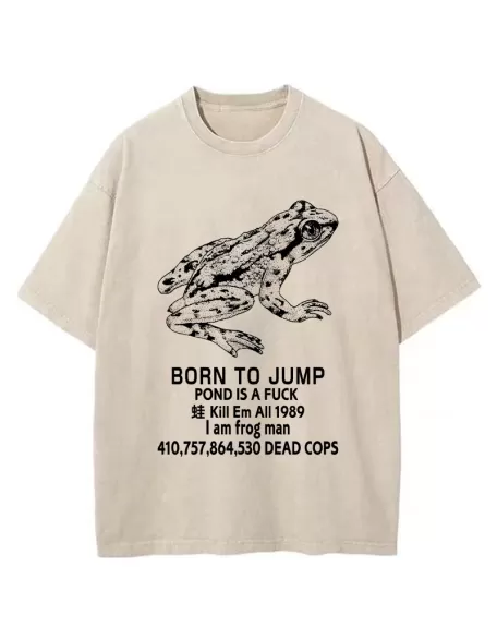 Born To Jump Washed T-Shirt