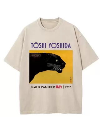 Black Panther Washed T-Shirt