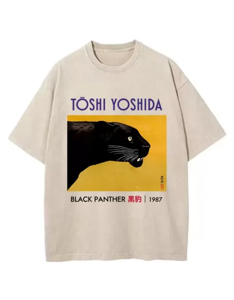 Black Panther Washed T-Shirt