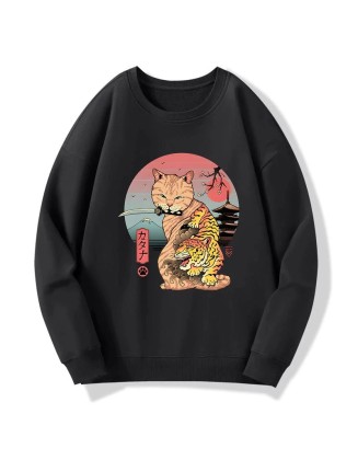 Katana Cat Tattoo Sweatshirt