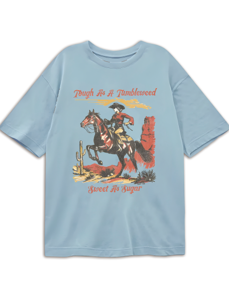 Vintage Tough As A Tumbleweed Sweet As Sugar TShirt | Retro Country Western Tees, Coastal Cowgirl Cowboy Gifts, Farmcore Fashion, Badass