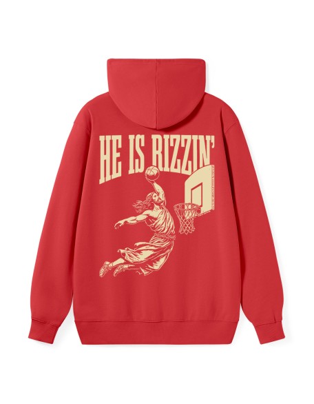 He Is Rizzin Classic Christian Hoodie