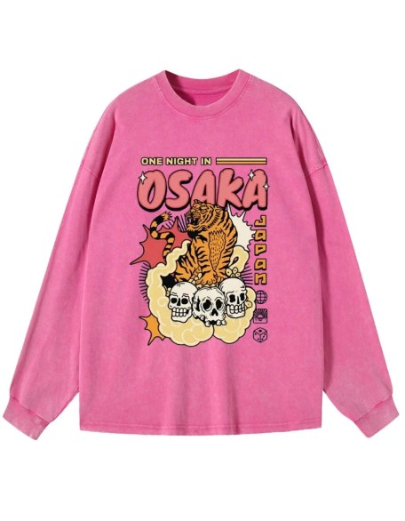 Osaka Tiger Washed Long Sleeve T-Shirt
