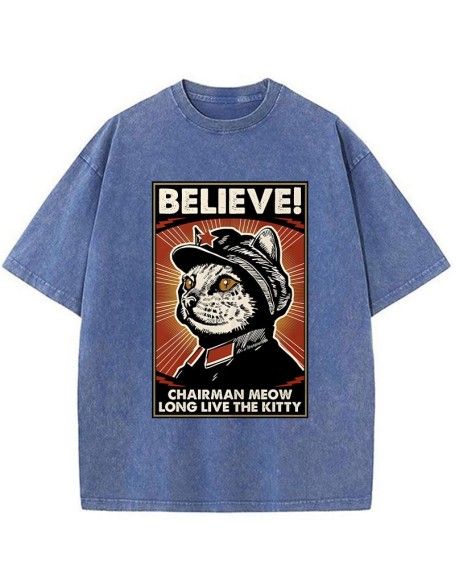 Long Live The Kitty Washed T-Shirt