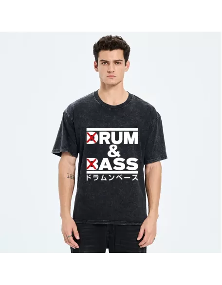 Drum And Bass Funny Washed T-Shirt