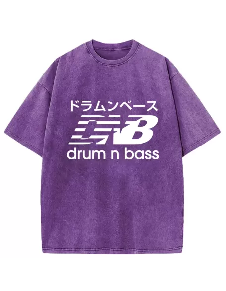 Japanese Drum And Bass Washed T-Shirt
