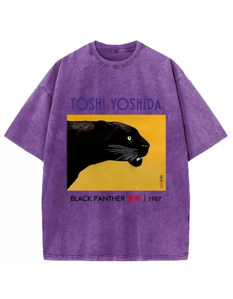 Black Panther Washed T-Shirt