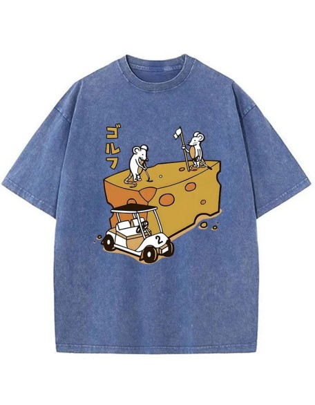 Mouse Golf Course Washed T-Shirt