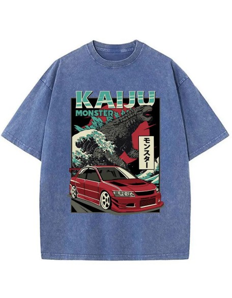 Japanese Kaiju Washed T-Shirt