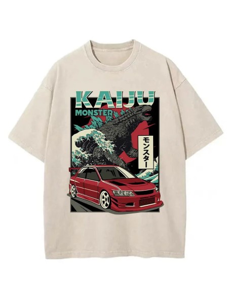 Japanese Kaiju Washed T-Shirt