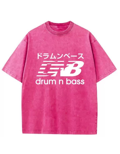 Japanese Drum And Bass Washed T-Shirt