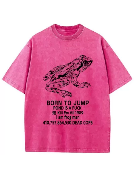 Born To Jump Washed T-Shirt