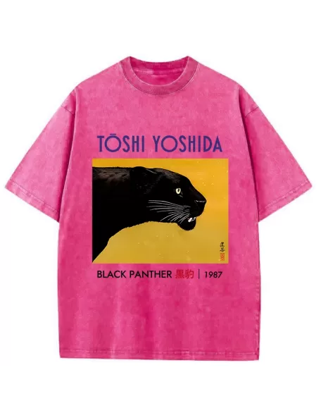 Black Panther Washed T-Shirt