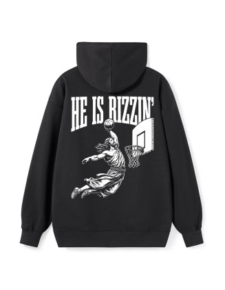 He Is Rizzin Classic Christian Hoodie
